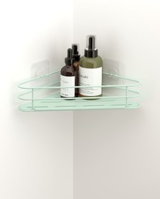 Resim Genel Markalar YAPIŞKANLI BANYO KÖŞE RAFI YEŞİL GRENA SERİ ST124 