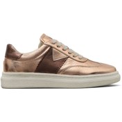 Resim Bueno Shoes Bronz Parlak Deri Kadın Spor Ayakkabı 16wa8201 