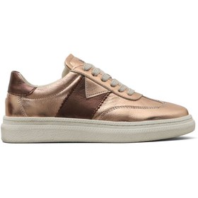 Resim Bueno Shoes Bronz Parlak Deri Kadın Spor Ayakkabı 16wa8201 