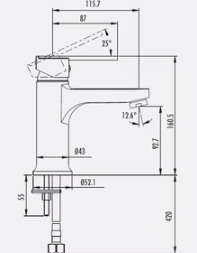 Resim Creavit Vega Lavabo Bataryası Vg1840 