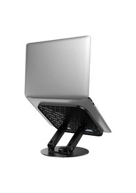 Resim Hoco. Hd14 Hope Dönebilen Ayarlanabilir Metal Laptop Standı - Siyah Siyah 
