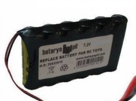 Resim 7.2V 2700Mah Oyuncak Araba Bataryası Tamiya Soket 