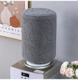 Resim Globalbloom Koyu Gri Desenli Yüksek Esnek Su Sebili Kılıfı - Toz Geçirmez Banyo Mutfak Kapağı 