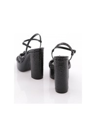 Resim Dgn 44 Kadin Platform Topuklu Ayakkabi Siyah 