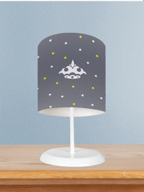 Resim Mekta Home Bebek Ve Çocuk Odası Taç Desenli Abajur 