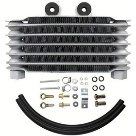 Resim Cloudstore 6 Katmanlı Gümüş Radyatör Yağ Soğutucu, 2t 4t 50cc 125cc 140cc Off-road Atv Motosiklet 