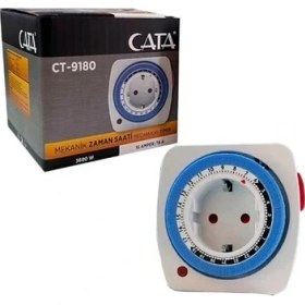 Resim Cata Zaman Ayarlı Mekanik Priz | Cata Zaman Saati (CT-9180) 
