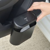Resim Araba Çöp Kutusu, Mini Araba Çöp Kutusu Kapağı ile Çöp Kutusu, Sızdırmaz Araba Çöp Kutusu, Asılı Araba Çöp Kutusu, (1 paket, Siyah) 