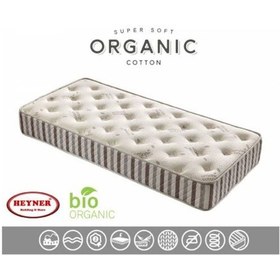 Resim Uzunbebe 100X180 Heyner Bıobed Organic Cotton Lüx Ortopedik Yaylı Yatak 