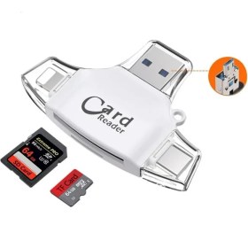 Resim DNR Bilişim Çok Fonksiyonlu Kart Okuyucu Mikro Sd Tf Kart Okuyucu Adaptör USB 3.0 Otg Iphone/android/type C 