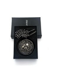 Resim Valkyrie Ejderha Motifli Mekanik İskelet Cep Saati Köstekli Saat Kurmalı Pilsiz 