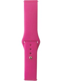 Resim Galaxy Watch Uyumlu Active 2 44mm Band Serisi 20mm Klasik Kordon Silikon Strap Kayış-barbie Powder 