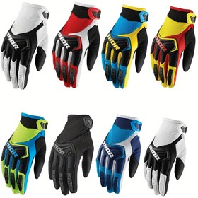 Resim Erkek & Kadın Motosiklet Eldivenleri - Ayarlanabilir Cırt Cırtlı Kapatma, Nefes Alabilen File ve Sentetik Suni Deri ile Off-Road Sürüş Ekipmanı, Dağ Bisikleti, DH MX MTB, Motosiklet Sürüş Ekipmanı, Outdoor Spor Ekipmanı için Ergonomik Tasarım 