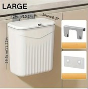 Resim Chuangyinshop Dayanıklı Pp Karavan Çöp Kutusu Beyaz Büyük Duvar Montajlı Tasarruf 