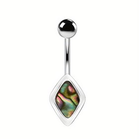 Resim 1 Adet Paslanmaz Çelik Göbek Düğmesi Yüzüğü - Şekilli Vücut Takısı, Minimalist Günlük ve Özel Günler İçin Piercing, Dayanıklı & Kolay Temizlenebilir Kadınlar için Göbek Düğme Takısı, Bohem Tarzı, Yüksek Kaliteli Aksesuar 