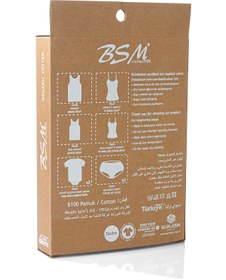 Resim BSM %100 Organik Pamuk 3'lü Erkek Çocuk Atlet 