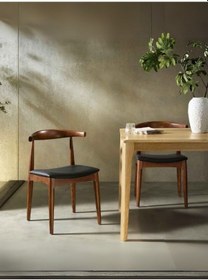 Resim Oscar İskandinav Ahşap Sandalye Ceviz 