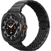 Resim Galaxy Watch Ultra 47mm Karbon Fiber Kordon Modern Serisi Black-Grey Twill 