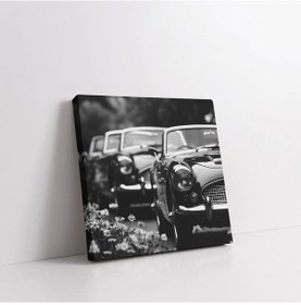 Resim Klasik Otomobil Kare Kanvas Tablo 