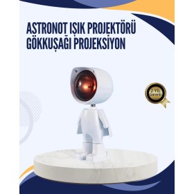 Resim Gün Batımı Efekti Sunan Astronot LED Masa Lambası 