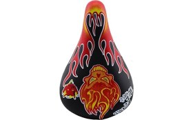 Resim Taıwan - Bmx Sele 16-20,erkek/alevli - Siyah Kırmızı Sarı 