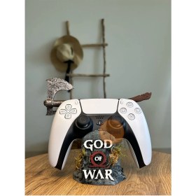 Resim God Of War Kratos Leviathan Ragnarok Playstation 5 Dualsense Joystick Standı Kol Standı 
