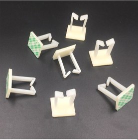 Resim Wt-4 Geçmeli Kablo Klipsi -Toplayıcı - Yapışkanlı - Sabit Kelepçe 