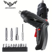 Resim 14 adet/26 adet/47 adet 3.6V Elektrikli Alet Seti Ev Bakımı Onarımı 1300mAh Lityum Pil Mini Ev Elektrikli Matkap Kablosuz Tornavida 