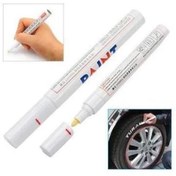 Resim OZCMAX 4 Adet Lastik Yazı Kalemi Pvc Boya Beyazz - Su Geçirmez (b0) 