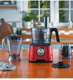 Resim Karaca Mastermaid Power Multifunctional 10 In 1 Red Mutfak Robotu, Blender Seti 2000w 