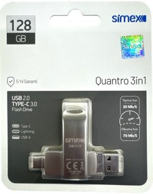 Resim Apple Uyumlu iPhone Flash Bellek İos Apple 128 Gb Otg Usb Type C Flash Bellek Disk Pc 