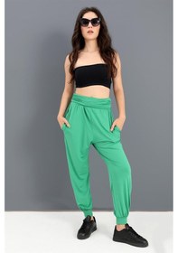 Resim Wpr Yüksek Bel Cepli Jogger Pantolon - Yeşil-yeşil Yeşil 