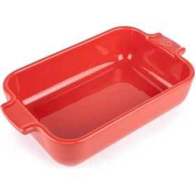 Resim Peugeot Appolia Diktörtgen Fırın Kabı Kırmızı 22 cm 