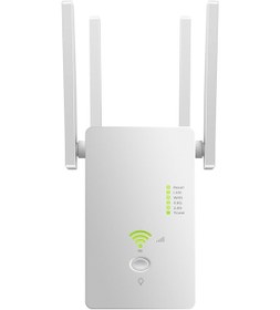 Resim Xiyyadms Beyaz Ac1200m 2.4/5.8ghz Kablosuz Wifi Genişletici - Router/ap Modu, Dört Yüksek Kazanç Antenli, Sinyal Güçlendirici, Avrupa Standartı 