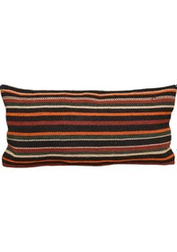 Resim Zehra Abla Halı Yeni El Dokuma Dekoratif Lumbar Kilim Kırlent Yastık Kılıfı 6888 Çok Renkli 