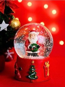 Resim 2026 Yılbaşı Temalı Led Işıklı Kar Küresi Noel Baba Figürlü 9 Cm Orta Boy Yeni Yıl Süsü - 46 
