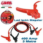 Resim Lampa 400a 3 Metre Led Işıklı Takviye Kablosu 12v 70120 