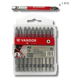 Resim Vandor Anti Slip Bit Kaydırmaz Bits S2 Yüksek Kalite Çelik Pz2 75 - 729927867410 