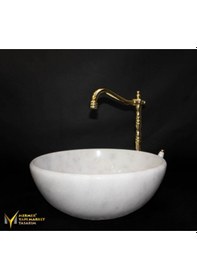 Resim Muğla Kristal Beyaz Çanak Lavabo 