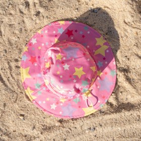 Resim Miela Kids Kız Çocuk UV Korumalı Şapka - Stardust Pembe - Pembe / 0-1 Yaş 