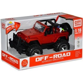 Resim Mey İthalat 10390 1:16 Sesli Ve Işıklı Jeep Kırmızı 
