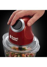 Resim Russell Hobbs Mını Chopper 24660-56 Mini Doğrayıcı Kırmızı 