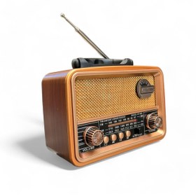Resim teknotrust Mini Eskitme Radyo, Asma Aparatlı, Uyumlu Nostaljik ve Şık Tasarım 