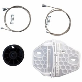 Resim Renault Clio MK2 BB CB Thalia MK1 LB Symbol MK1 7700434304 İçin Sağ Arka Cam Kriko Seti 
