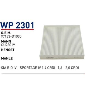 Resim Wunder Wp2301 Polen Filtresi - Kia Rio Iv - Sportage Iv 1,4 Crdi 540125555 