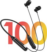Resim Lucatech Boyundan Askılı Mikrofonlu Bluetooth Kulaklık Samsung Galaxy M13 / M23 / M33 / M53 5G ile uyumlu 