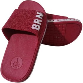 Resim BRN B051-10 Unisex Çocuk Bordo Kaymaz Taban Deniz Plaj Günlük Yürüyüş Terlik 