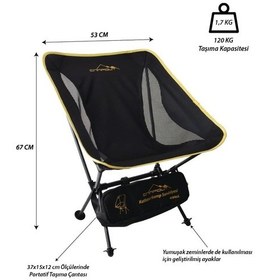 Resim Nurgaz Pratik Kamp Sandalyesi Çok Renkli 