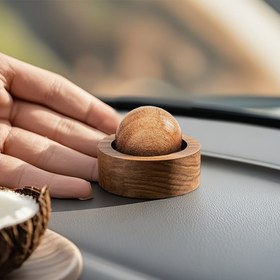 Resim 2 adet Doğal Ahşap Küresel Difüzör - Minyatür, Sevimli, Esansiyel Yağlar için Tutucular, Yavaş Salım Kokusu, Yatak Odası, Oturma Odası, Banyo, Araba Dekoru, Yatak Odası Kokusu için İdeal | Küresel Difüzör | Ahşap Yapı, Esansiyel Yağ Difüzörü 