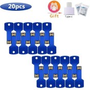 Resim 20 Adet Usb Flash Sürücü Flash Kalem Sürücü 128mb 256mb 1gb 4gb 8gb 16gb 32gb Blue Usb 2.0 128m Diğer 